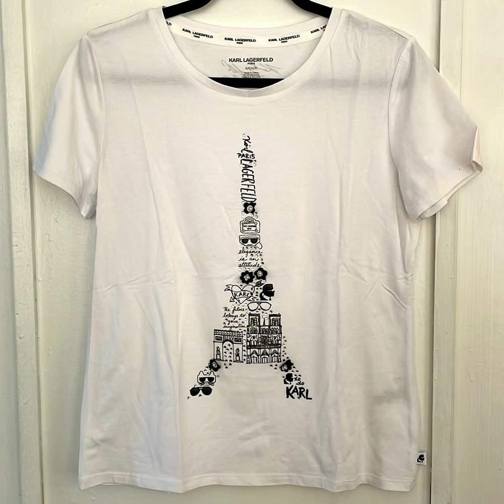 Karl Lagerfeld Paris embellished tee